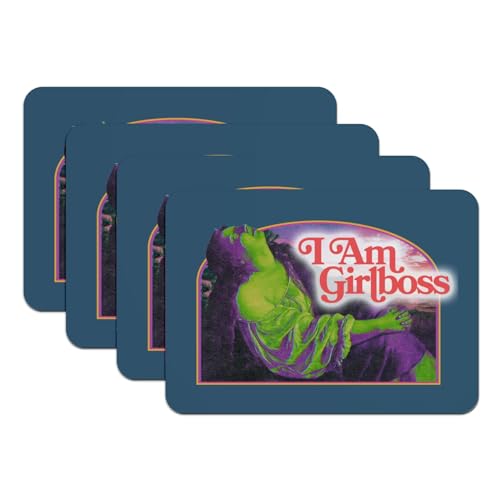 Set de table antidérapant Girlboss bleu grand format contre les taches