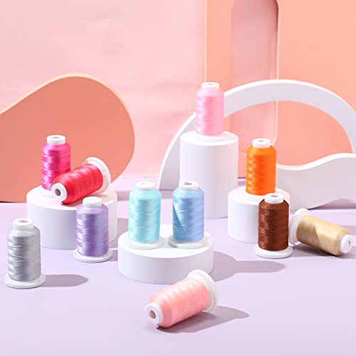 20 Rolls Glow In The Dark Thread Colorful Polyester Embroidery Machine Thread (1000M) 1100 Yards Luminary Glow In The Dark Yarn For Quilting Sewing Raves Music Festivals Parties Decorations, 20 Colors #TOP4