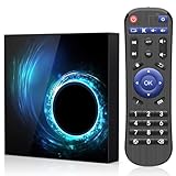 Android TV Box 10.0, Android Box 4GB RAM 32GB ROM Quad Core Arm Cortex A53 Con WiFi 2.4G/5.0G Ethernet 10/100M 6k HD Boitier TV Android