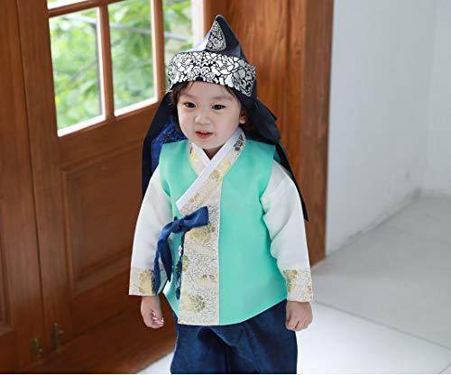 Hanbok Boy Baby Korea Traditional Clothing First Birthday Dohl Dolbok 1-8 Ages Party Ceremony (1 Age)