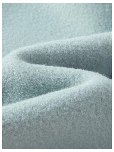 SHENHE Moletom feminino de lã casual com estampa de letras e gola redonda, Verde menta, 11 Anos