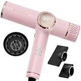 ELLA BELLA® Professional Ionic Hair Dryer with Diffuser • Negative Ion Blow Dryer • Suitable All Hair Types • Intelligent Heat Control & Rapid Drying Speeds • Lightweight Design • Low Noise Technology