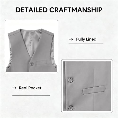 Image of Kids Vest for Boys Formal Suit Vests