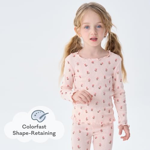 Image of pureborn Baby Pajamas Set Toddler Snug Fit Cotton Sleepwear 2pcs 12M-7Y