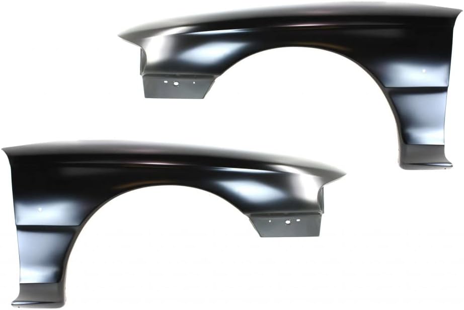 For Ford Mustang Fender 1994 95 96 97 1998 Driver and Passenger Side Pair/Set | Front Provision | Replacement For FO1240168, FO1241169 | F6ZZ16006AA, F6ZZ16005AA