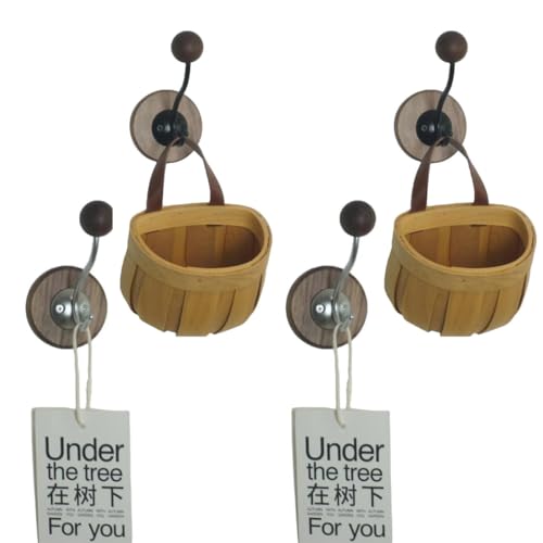 Copfeu 4 Pcs Magnetic Hooks Neodymium Magnet Wall Hooks for Hanging Coats Robes Backpacks Bags Hats Keys Mugs Cups Towels (A+B)