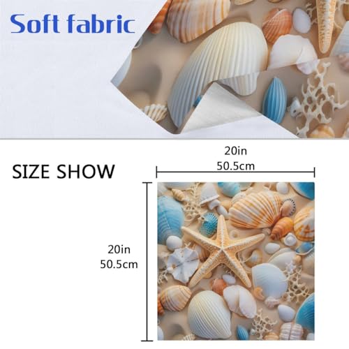 Servilletas de tela Shell Starfish 6 pcs 20x20 in miniatura 2