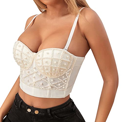 Corset débardeur grande taille galbant et top court à bretelles unies