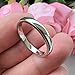 TUTISS 3mm White Tungsten Rings for Women Men Engagement Wedding Bands Domed Polished Comfort Fit Size 6