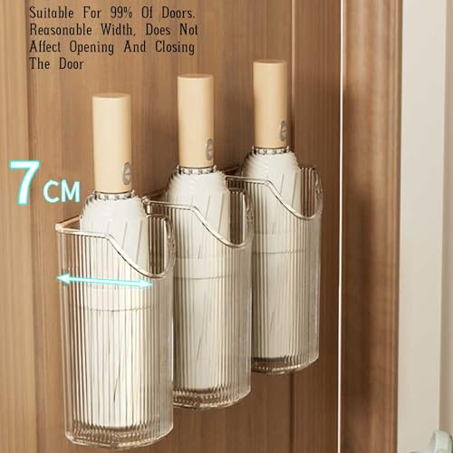 Porte-parapluies mural compact sans perçage pour rangement vertical efficace