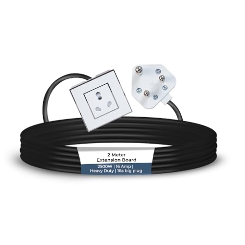 Image of Extension Board Heavy Duty Multi Socket 15A /16A /20A 240Volts (2500 Watts 16A Big Plug, 2 Meter)