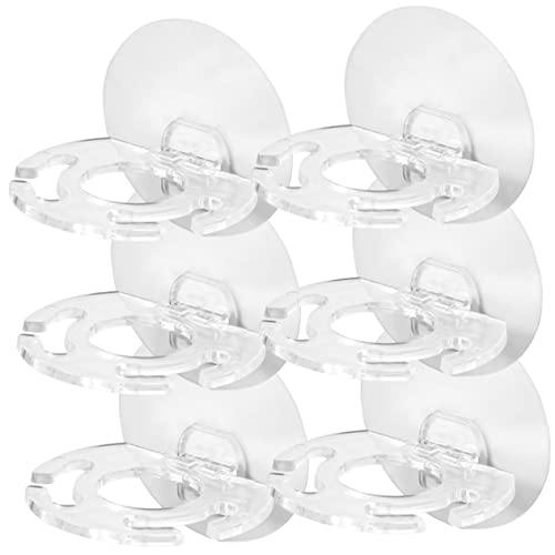 GLEAVI 6 Piezas Soporte de Cepillos de Dientes Autoadhesivo de Pared Organizador de Baño Instalación Sin Daños la Superficie para Reducidos y Húmedos