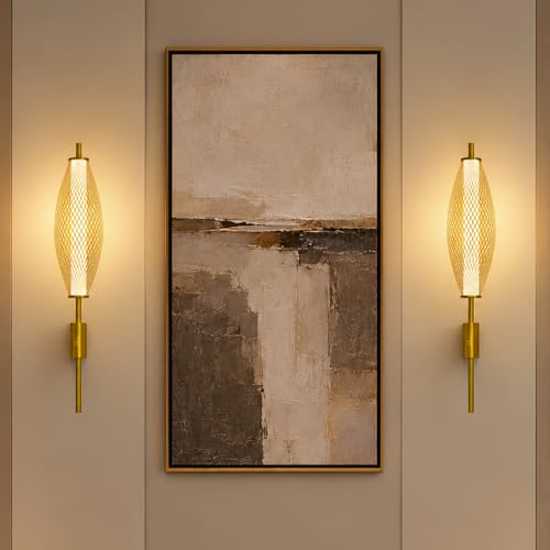 Image of Murphy Glint Mesh 12W Wall Light |Aluminium Body |Golden Finish| Pack of 2 | 3-in-1 Color Changing LED (Cool White /Warm White /Natural White) with 2-Year Warranty
