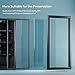 Manastin Beverage Refrigerator Cooler-120 Cans Freestanding Mini Fridge Cooler with Glass Door, Adjustable Shelves & Digital Temperature Display for Soda, Wine or Beer (Black, 3.2 Cu.Ft)