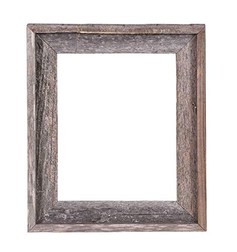 BARNWOODUSA Signature Reclaimed Rustic Barnwood Open Frame - No Glass or Back (8x10)