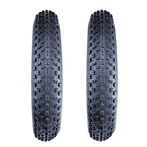 Fat Bike Tires 26X4.0Inch - 2Pack, Fat Tire Foldable For Mountain Bikes Snow Beach Bike, Fat Tires Thicker Wear-Resistant For E-Bike Motor Bike, 1 Pair Tires With 3Pcs Tire Spoon Levers #TOP2