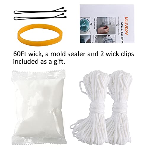 Milivixay 2Pcs Scallop Candle Molds- Seashell Shell Mold- Soap Mold-Beach Wedding Decor-60 Ft. Of Wick, A Mold Sealer And 2Pcs Wick Clip Included As A Gift. #TOP3