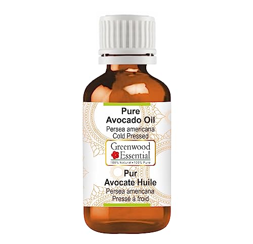 Greenwood Essential Pure Avocado Oil (Persea americana) Natural Cold Pressed for Personal Care 50ml (1.69oz)