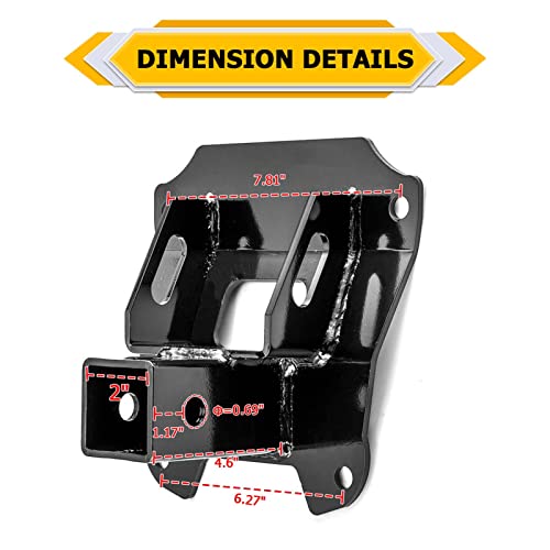 WeiSen 2" Rear Receiver Hitch Compatible with Honda Talon 1000 R X 1000-4 2019-2026 by WeiSen - Image 4