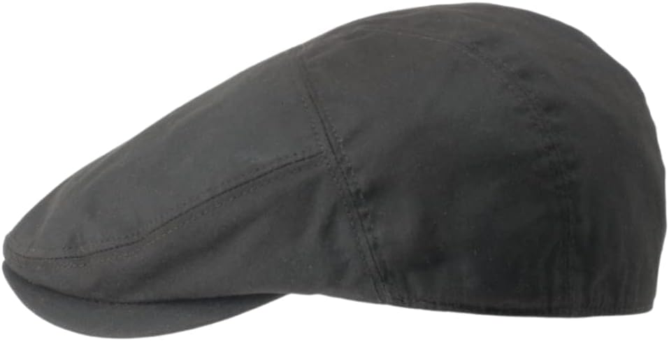 Gamble & Gunn ‘Goodwood’ Waxed Cotton Dark Brown Flat Cap