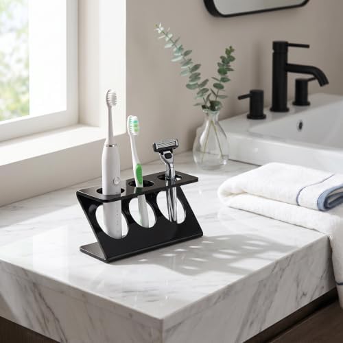 TKLNLQ Bathroom Sink Toothbrush Holder (White) - 3