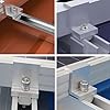 Diheohg Support de de Panneau Solaire Rail de Panneau Photovoltaïque Module de Fixation de de Panneau Solaire avec Milieu pour Toit Trapézoïdal 30 mm Facile à Utiliser #1
