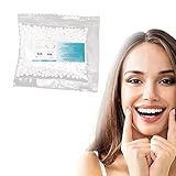 【Kit de herramientas de restauración de dientes】No se requieren bandejas ni impresiones de alginato. Nuestras perlas de fijación de pegamento caliente son fáciles de moldear en diferentes formas de dientes temporales para satisfacer sus necesidades.