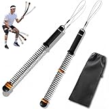 2Pcs Ropeless Battle Ropes for HIIT, Cardio, Strength & Low-Impact Training, Portable Weighted Home Gym Equipment Non-Slip Handle, Cordless Battle Ropes for Men & Women, Upgrad Battle Rope with Bag