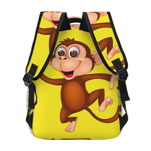 Mochila diaria casual estampada duradera de diseño clásico y compacto 4
