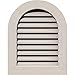 Ekena Millwork GVWRT34X3201SFPPI Round Top Gable Vent Gable Vent, 34"W x 32" (39"W x 37"H Frame Size), Pine, Primed