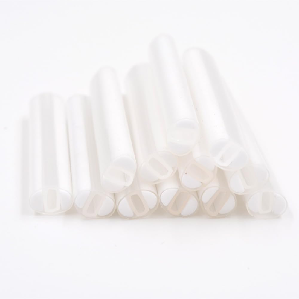 Ribbon Mass Fiber Optic Fusion Splice Protection Sleeves up 12 cores Single fibers Clear with Two Ceramic Strength Rustproof -100PCS