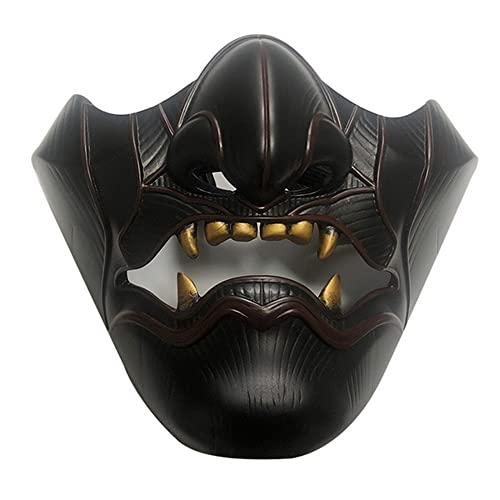 yeacher Máscara do espírito maligno do fantasma de Tsushima Máscara assustadora de Halloween Resina