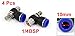 Vanky Industry 4Pcs SL10-02 10mm Push in Fitting Quick Joiner 1/4BSP Speed Control Throttle Air Valve