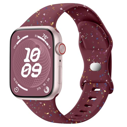 SNBLK Sport Band Compatible with Apple Watch Band 40mm 41mm 42mm 38mm 44mm 45mm 46mm 49mm Women Men, Soft Silicone Waterproof Replacement Strap for iWatch Bands Series 11 10 9 SE 3 ULTRA 8 7