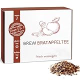 Weihnachtlicher Bratapfeltee 180g, lose - perfekter Weihnachts- & Wintertee | mit Apfel, Hibiskusblüten & Orange, Zimt | besonderer Tee als Geschenkidee zu Weihnachten | Früchtetee von BREW