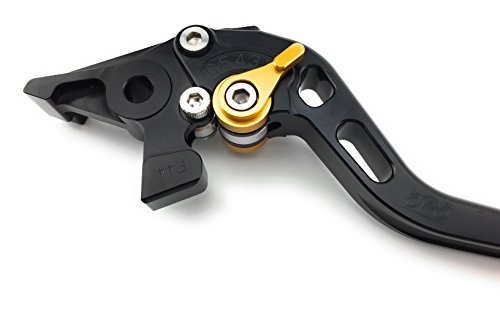 Leviers longs moto CBR 600F et CB 600 Hornet 2007-2016 Noir Or - 5