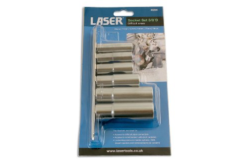 Coffret de douilles Laser 4984 pour accès difficile 3/8" D 6 pièces