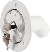 Marvix Fresh Water Tank Locking Inlet Hatch Filler Cap Set With 2 Keys White For Motorhome Campervan Caravan Horse box