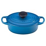 Le Creuset Signature Enameled Cast-Iron 1-Quart Oval (Dutch) French Oven, Marseille