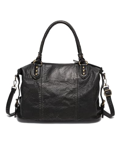 Bolso Tote vegano grande para mujer con cierre miniatura 4