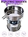 Mini 8-inch Automatic Powder Sifter, Food Grade Stainless Steel Electric Sieve Shaker Sifter Shaker Vibrating Sieve Machine, 110V/60HZ (Machine + 80 Mesh Screen)