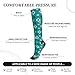 Supdreamc Women's Fashion Lightweight Socks Indiana Southwest Western Tribal Aztec Green, Cute Compression Knee High for Daily Wear Running Hiking Travel Casual Comfort