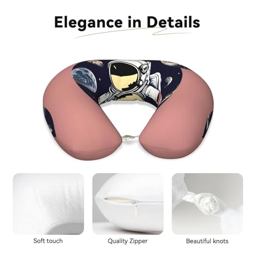 Almohada de espuma viscoelástica para viaje y auto miniatura 4