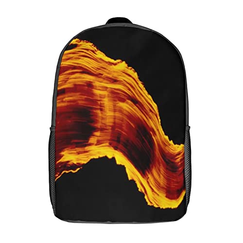 Sac à dos artistique imprimé 3D avec grand compartiment ergonomique
