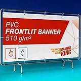 Banner Frontlit 510 g/m², Werbebanner Frontlit, Frontlit PVC Banner 1000x500cm, Frontlit Banner mit Druck