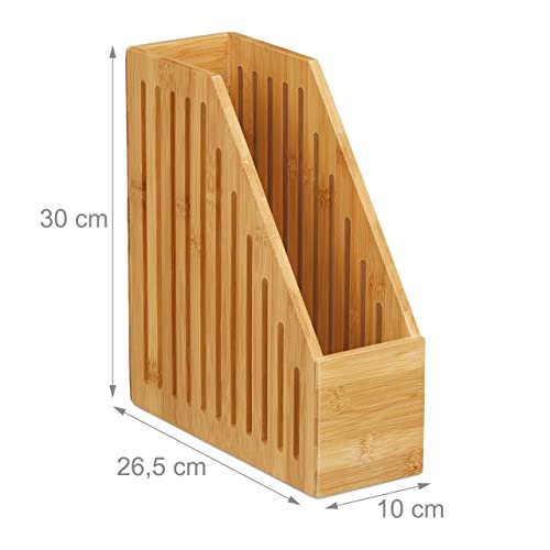 Relaxdays-Porte-revues-Bambou-Range-Documents-A4-Porte-Magazines-Porte-journaux-Bureau-30-x-10-x-265-cm-Nature