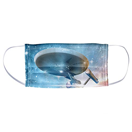Popfunk Star Trek Final Frontier 1-Ply Reusable Face Mask Covering with Adjustable Nose Wire, Unisex