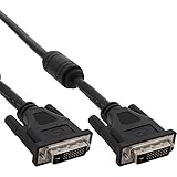Dual-Link InLine 17779 DVI-D Kabel, digital 24+1 Stecker / Stecker, Dual Link, 2 Ferrite, 10m