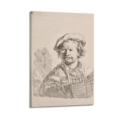 Impression sur toile Rembrandt Van Rijn poster brodé de haute précision