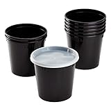 Picture of Karat [24oz - 240 ct Black PP Injection Molded Round Deli Containers with Lids (FP-IMDC24-PPB)